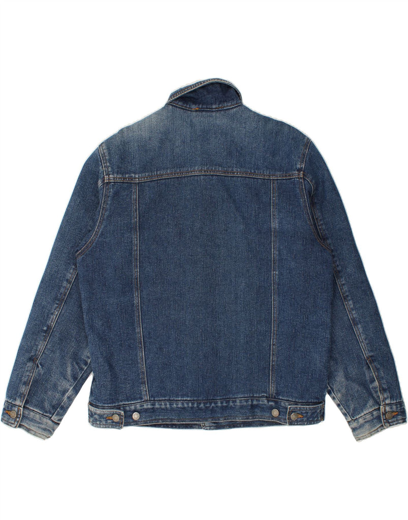 VINTAGE Mens Denim Jacket UK 38 Medium Blue Cotton Vintage Vintage and Second-Hand Vintage from Messina Hembry 