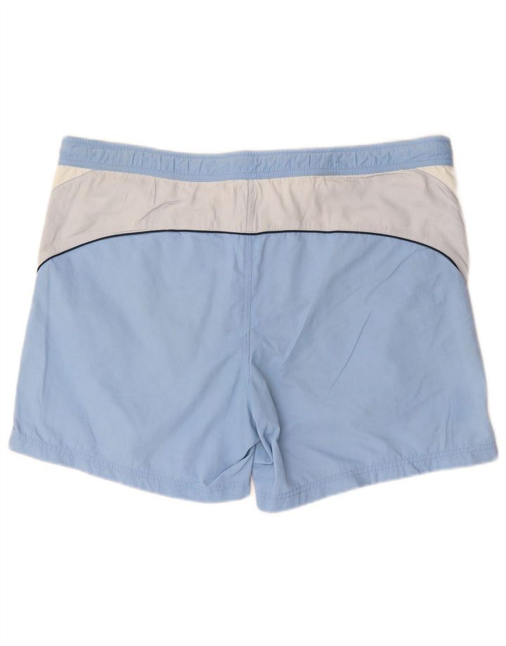 Champion Mens Swimming Shorts Large Blue Colourblock Polyester