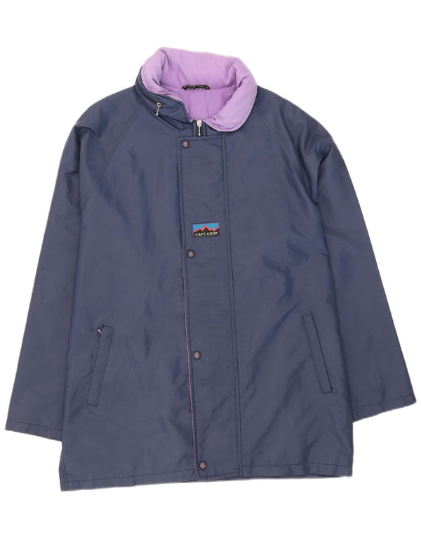 Capt. Cook Mens Hooded Windbreaker Coat UK 44 2XL Navy Blue