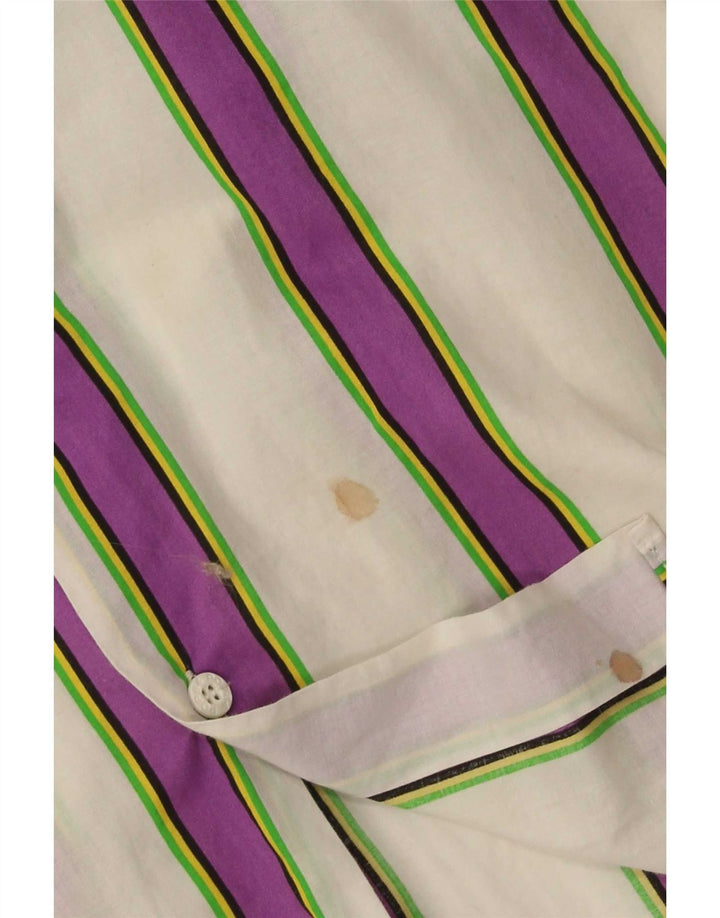 POP 84 Mens Shirt Medium White Striped