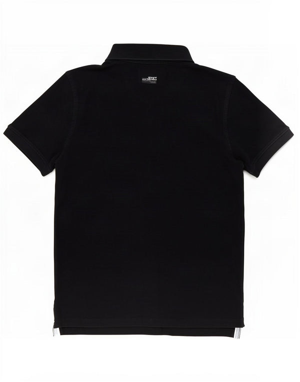 Crew Clothing Mens Polo Shirt Medium Navy Blue Cotton