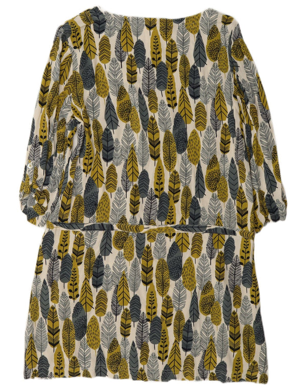 Weird Fish Womens Abstract Pattern Shift Dress UK 12 Medium Multicoloured