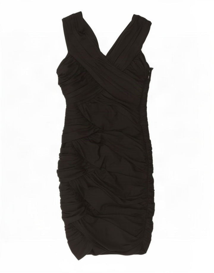 Phase Eight Womens Sleeveless Bodycon Dress UK 12 Medium Black Polyester