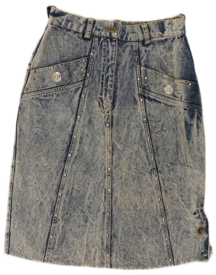 Magia Womens Denim Skirt Medium W28 Blue