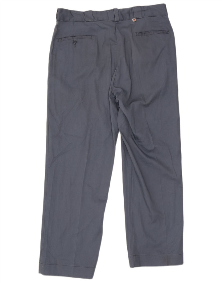 Dickies Mens Straight Cargo Trousers W38 L29 Grey Polyester