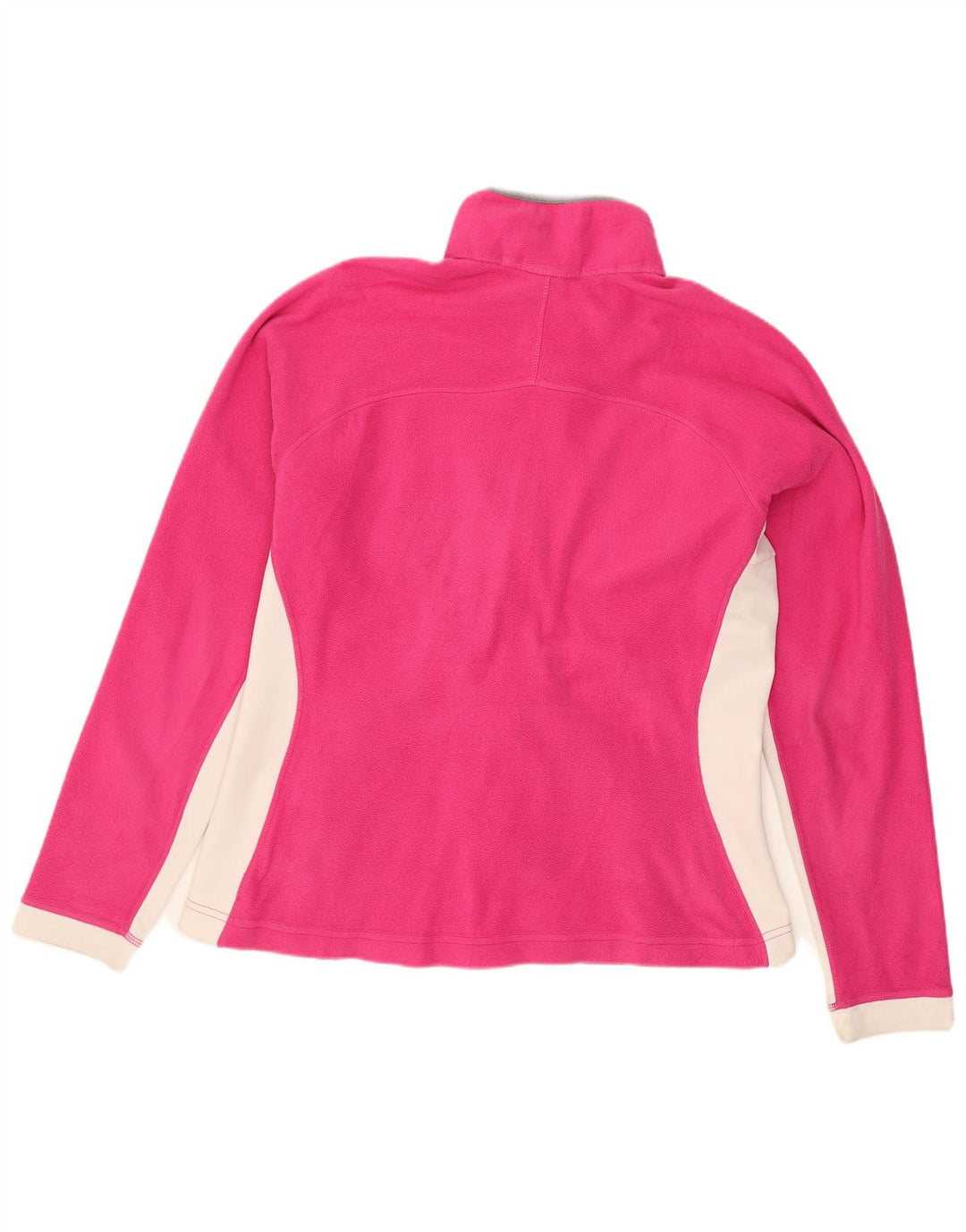 The North Face Womens Fleece Jacket UK 16 Large Pink Colourblock Polyester