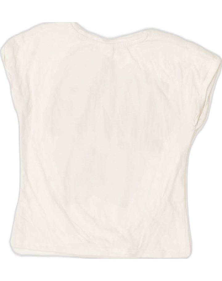PALOMINO Girls Graphic Tie Dye T-Shirt Top 6-7 Years White Cotton | Vintage Palomino | Thrift | Second-Hand Palomino | Used Clothing | Messina Hembry 