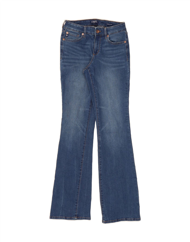 CHAPS Womens Mid Rise Bootcut Jeans US 4 Small W27 L31 Blue Cotton Vintage Chaps and Second-Hand Chaps from Messina Hembry 