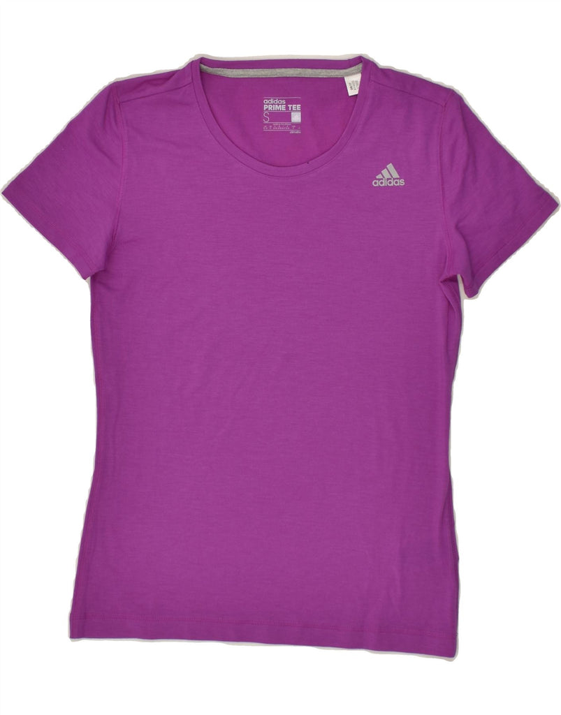 ADIDAS Womens Climalite T-Shirt Top UK 8/10 Small  Purple Polyester | Vintage Adidas | Thrift | Second-Hand Adidas | Used Clothing | Messina Hembry 