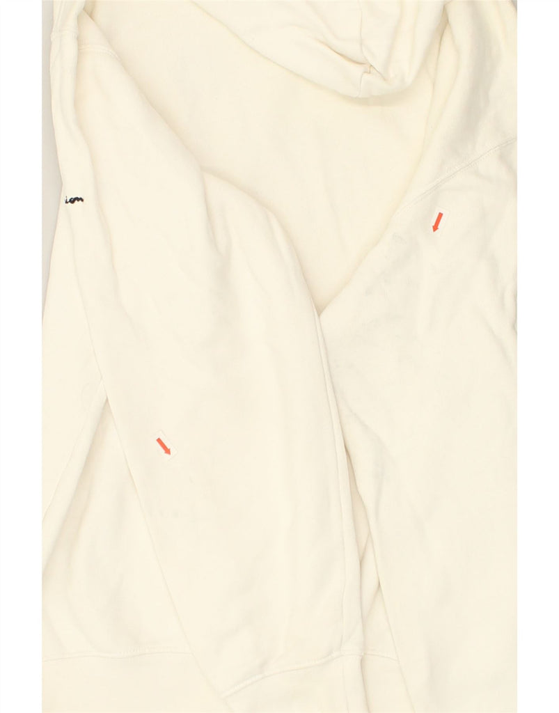CHAMPION Mens Georgetown University Graphic Hoodie Jumper Medium White | Vintage Champion | Thrift | Second-Hand Champion | Used Clothing | Messina Hembry 
