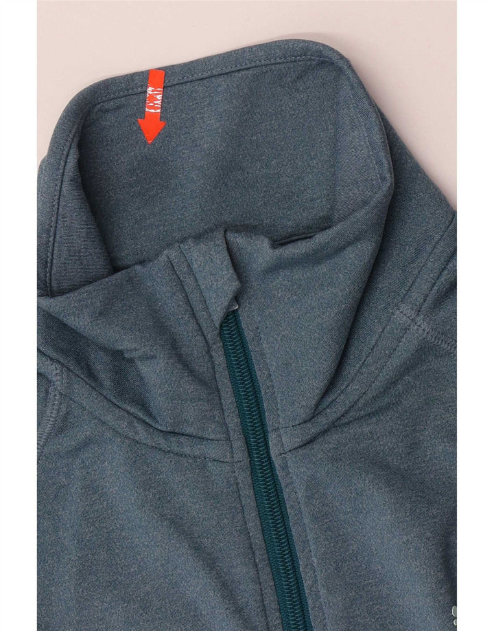 Puma Womens Tracksuit Top Jacket UK 8 Small Blue Colourblock Polyester