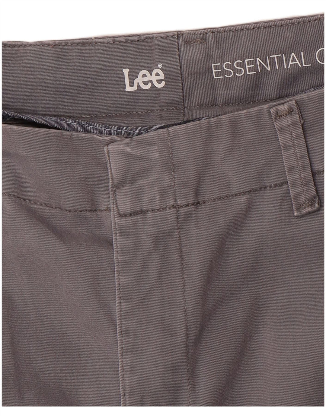 LEE Womens Straight Chino Trousers W34 L29 Grey