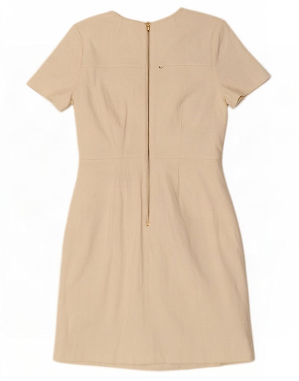 Boden Womens Sheath Dress UK 12 Medium Off White Cotton