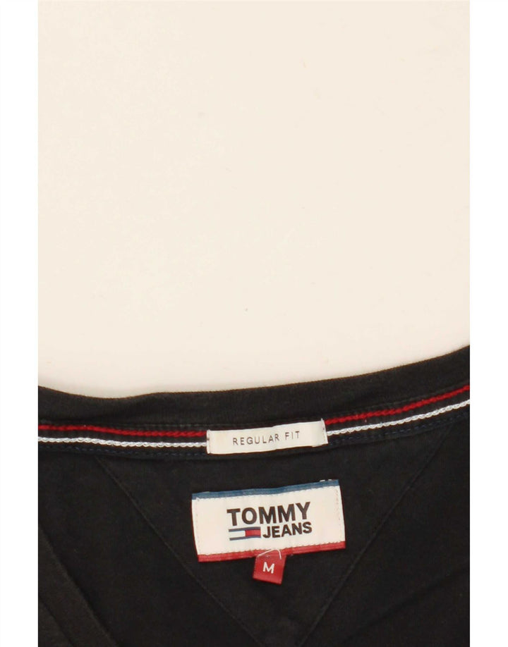 Tommy Hilfiger Mens Regular Fit T-Shirt Top Medium Black