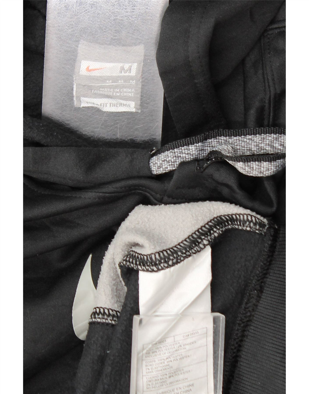 Nike Mens Graphic Hoodie Jumper Medium Grey Colourblock Polyester