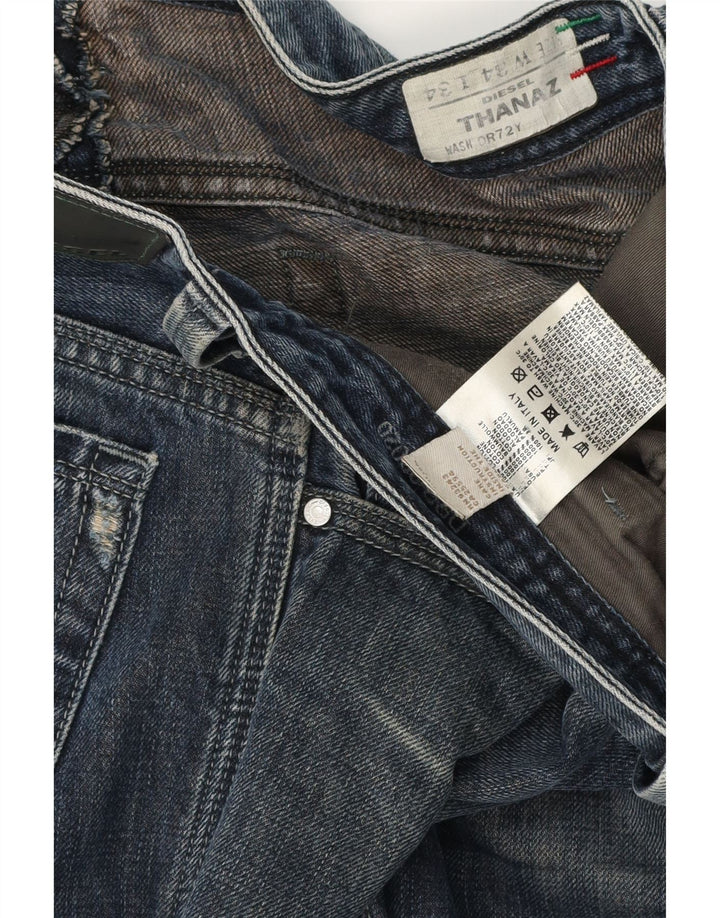 DIESEL Mens Thanaz Slim Jeans W34 L28 Blue Cotton