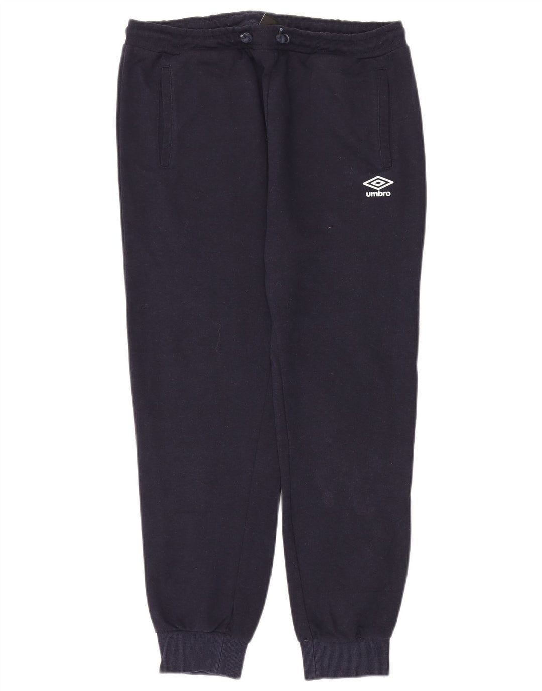 Umbro Mens Tracksuit Trousers Joggers Large Navy Blue Cotton
