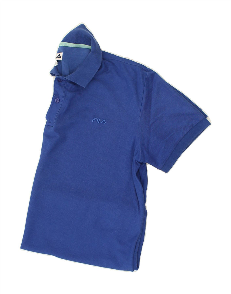 FILA Mens Polo Shirt Large Blue Cotton | Vintage Fila | Thrift | Second-Hand Fila | Used Clothing | Messina Hembry 