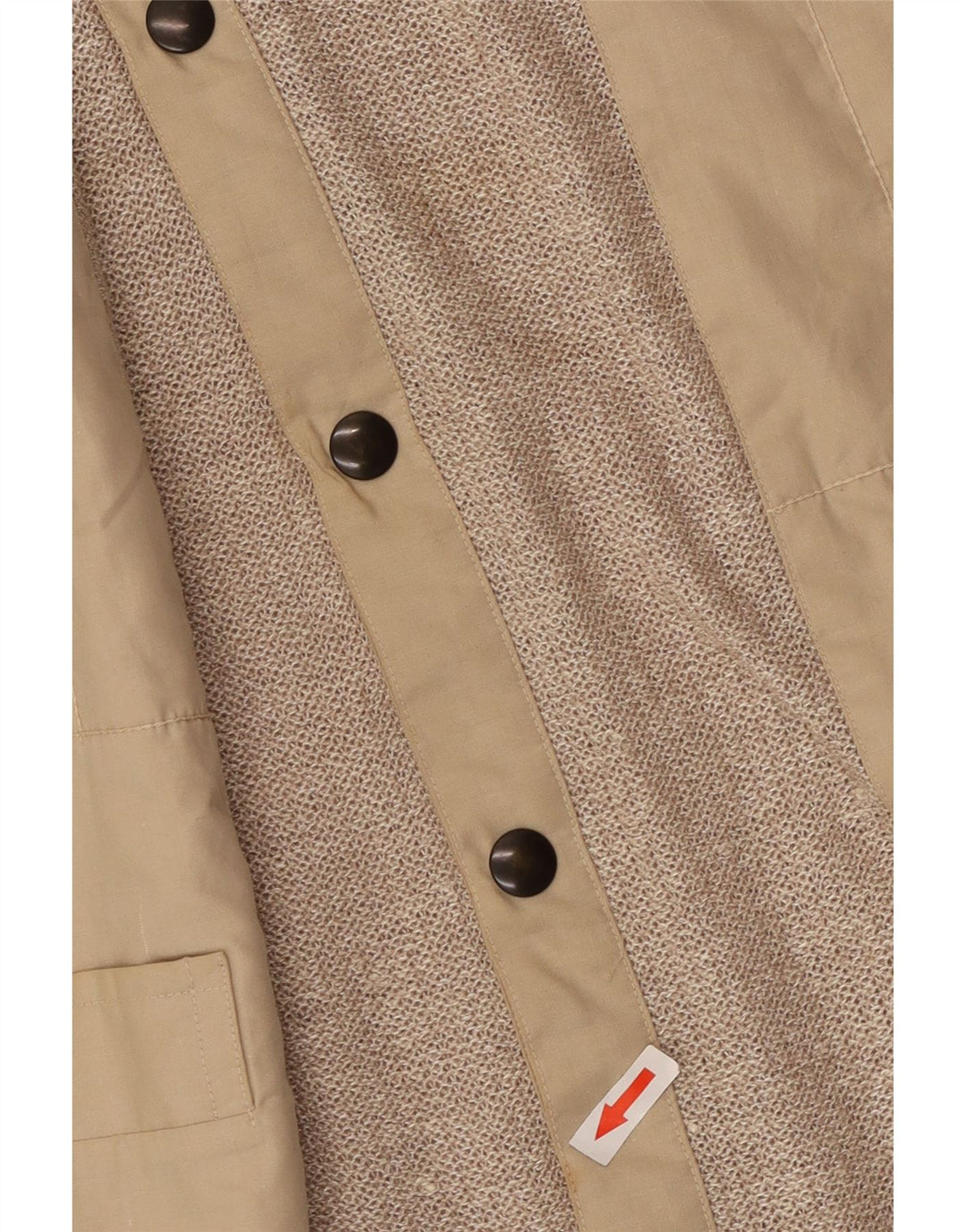 VINTAGE Mens Cardigan Sweater Large Beige