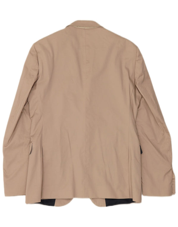 Liu Jo Mens 2 Button Blazer Jacket IT 48 Medium Beige Cotton