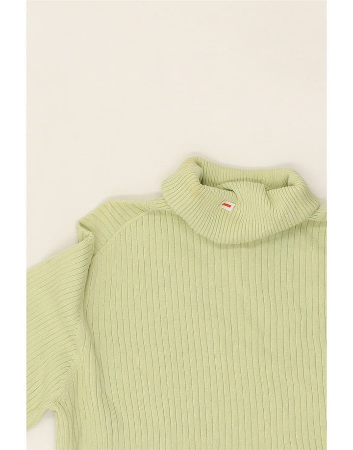 EDDIE BAUER Womens Petite Crop Roll Neck Jumper Sweater UK 14 Medium Green Vintage Eddie Bauer and Second-Hand Eddie Bauer from Messina Hembry 