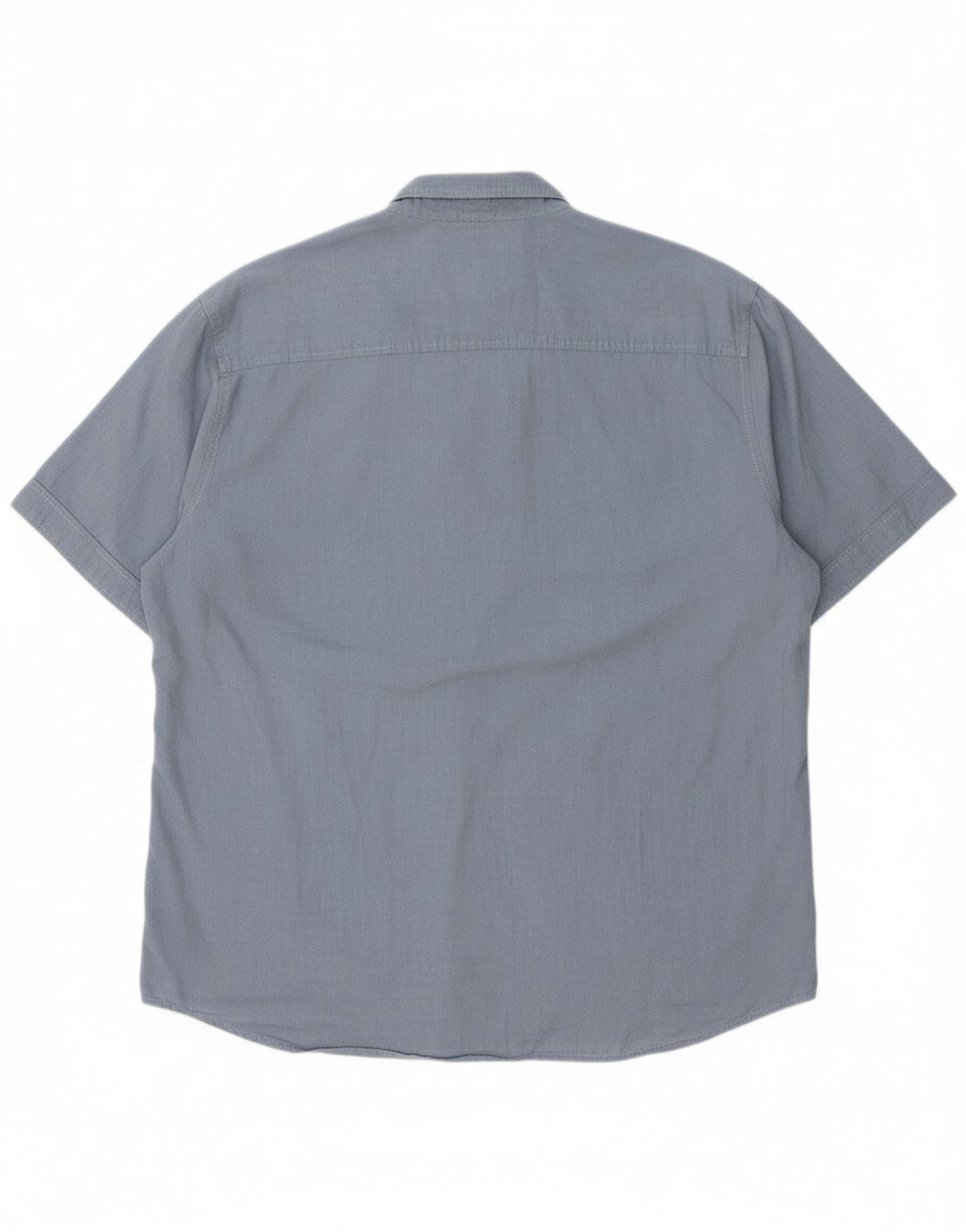 NORTH SAILS Mens Short Sleeve Shirt 2XL Blue Cotton