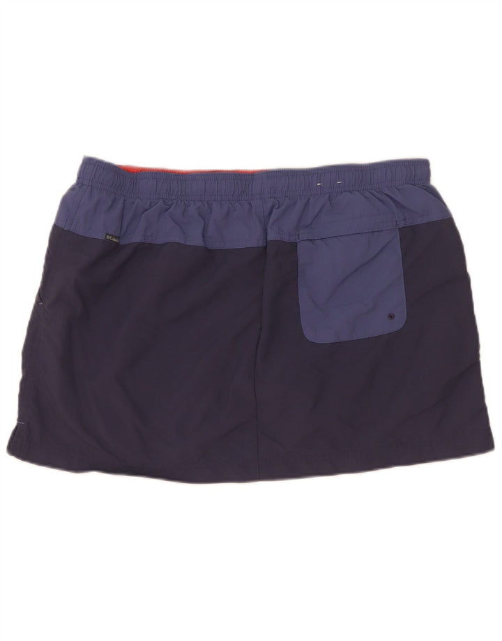 Columbia Womens Skort UK 14 Large Navy Blue Colourblock Nylon