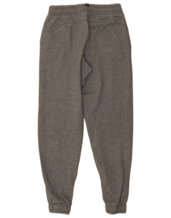 Puma Boys Tracksuit Trousers Joggers 13-14 Years  Grey Cotton