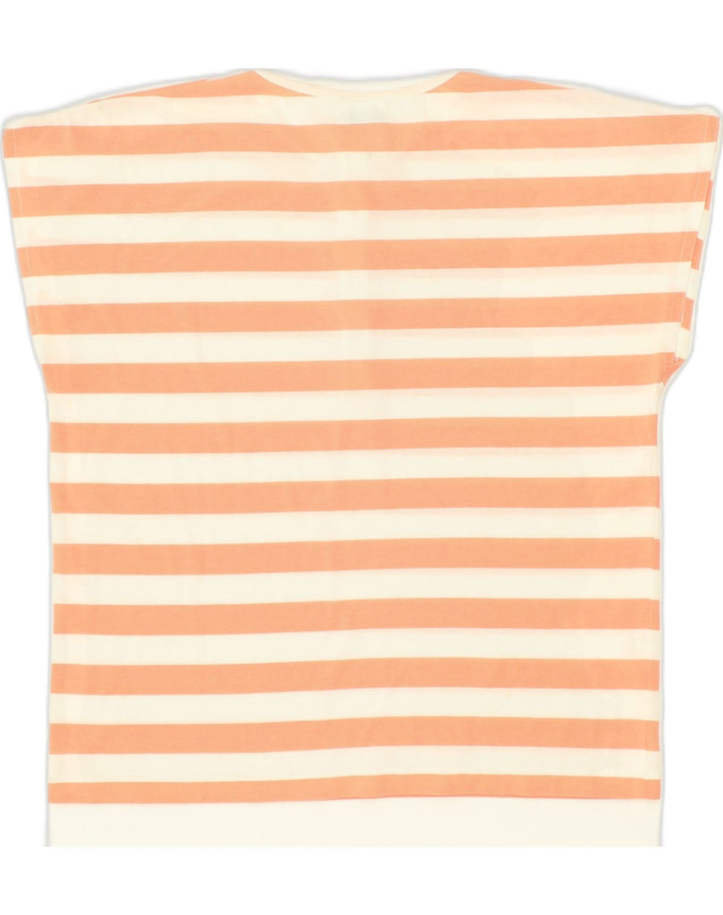 CANDA Womens T-Shirt Top EU 40 Medium Orange Striped Cotton | Vintage Canda | Thrift | Second-Hand Canda | Used Clothing | Messina Hembry 