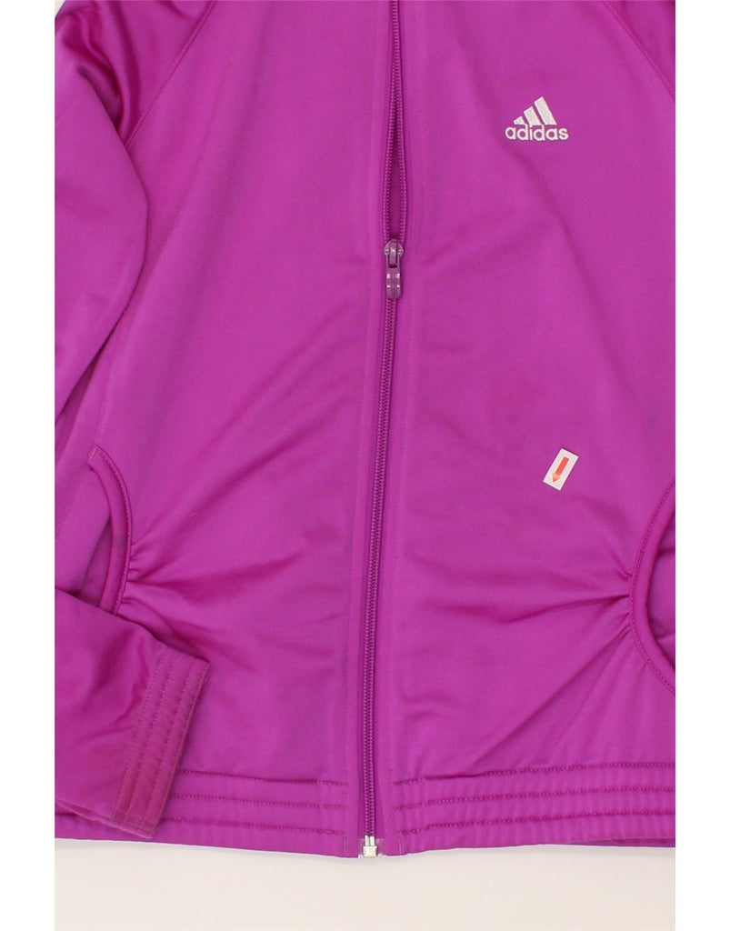 ADIDAS Girls Tracksuit Top Jacket 11-12 Years Pink Polyester | Vintage Adidas | Thrift | Second-Hand Adidas | Used Clothing | Messina Hembry 