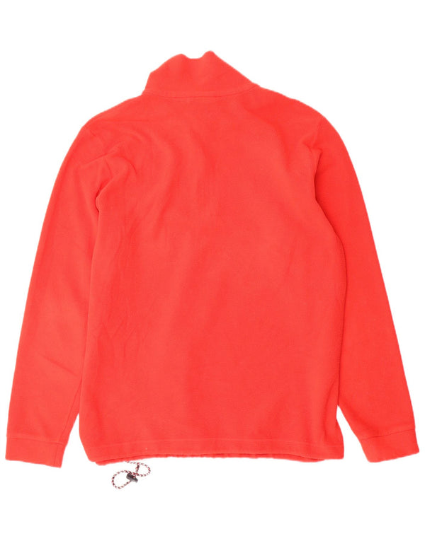 LOTTO Mens Zip Neck Fleece Jumper Medium Red