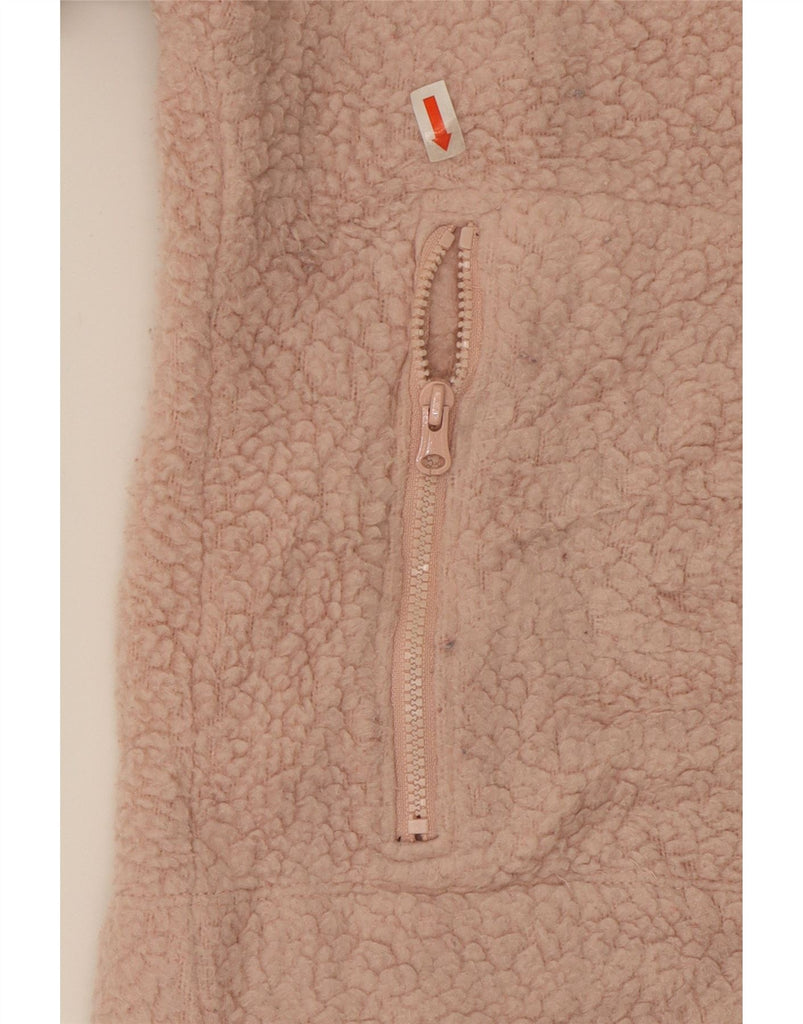 J. CREW Womens Zip Neck Fleece Jumper UK 18 XL Pink Polyester Vintage J. Crew and Second-Hand J. Crew from Messina Hembry 