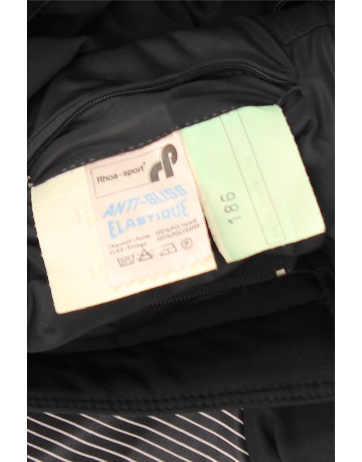 Vintage Mens Padded Jacket UK 36 Small Black Colourblock Polyamide