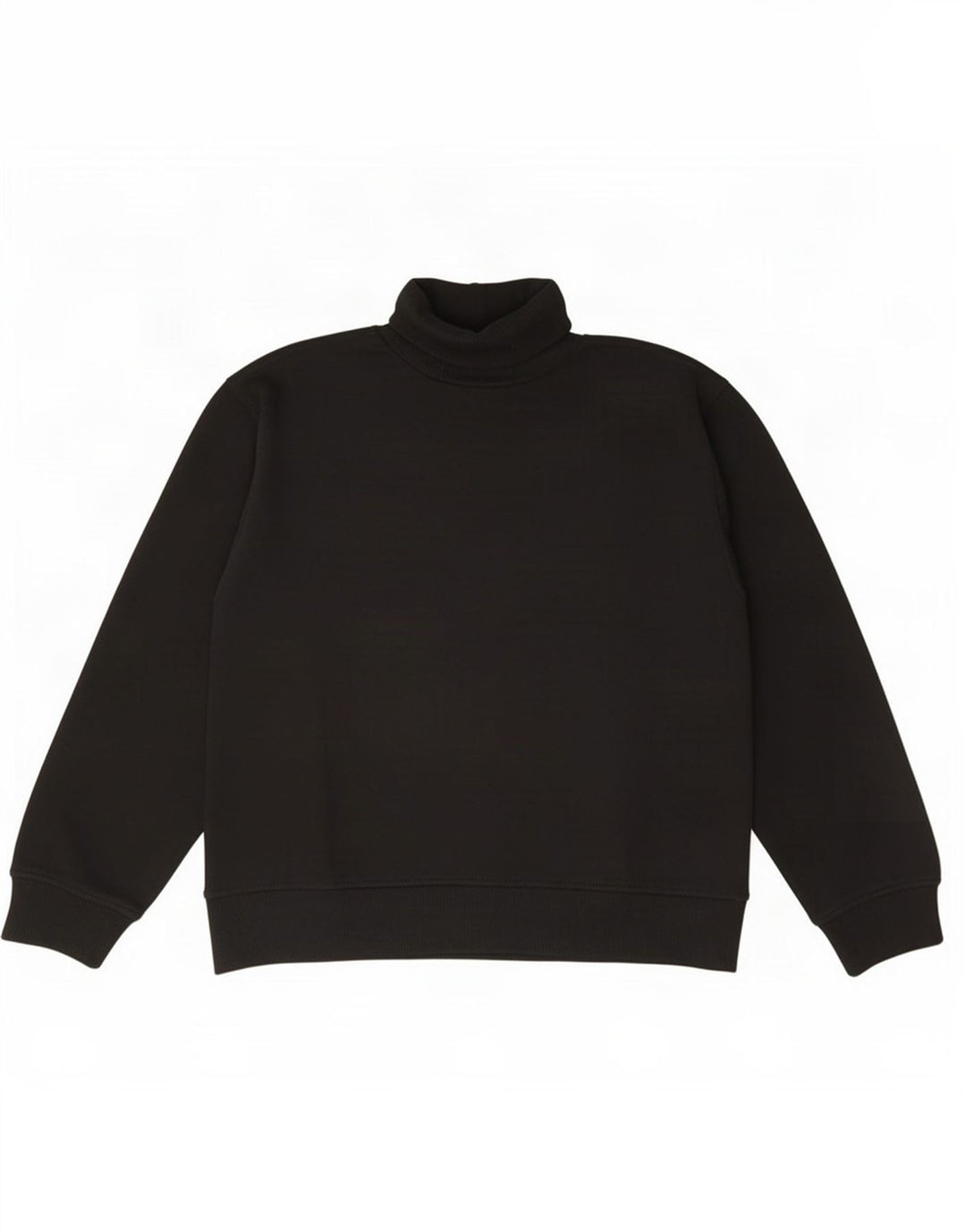 Zara Womens Roll Neck Jumper Sweater UK 14 Medium Black Cotton