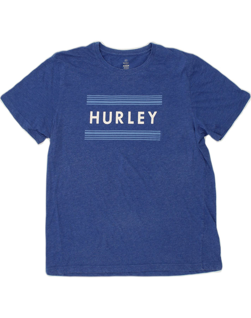 HURLEY Mens Graphic T-Shirt Top 2XL Blue Cotton | Vintage Hurley | Thrift | Second-Hand Hurley | Used Clothing | Messina Hembry 