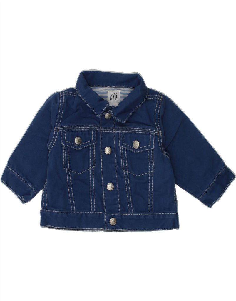 GAP Baby Boys Denim Jacket 3-6 Months Blue Cotton | Vintage Gap | Thrift | Second-Hand Gap | Used Clothing | Messina Hembry 