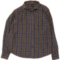 JAMES PRINGLE Mens Flannel Shirt Medium Khaki Check Polyester