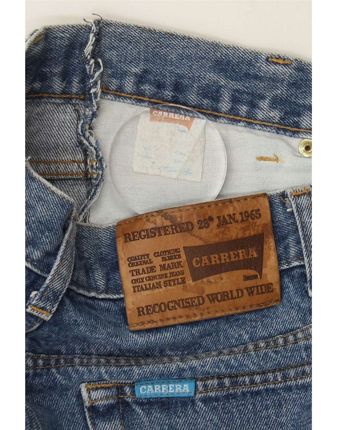 CARRERA Womens Tapered Jeans IT 44 Medium W28 L29 Blue Vintage Carrera and Second-Hand Carrera from Messina Hembry 