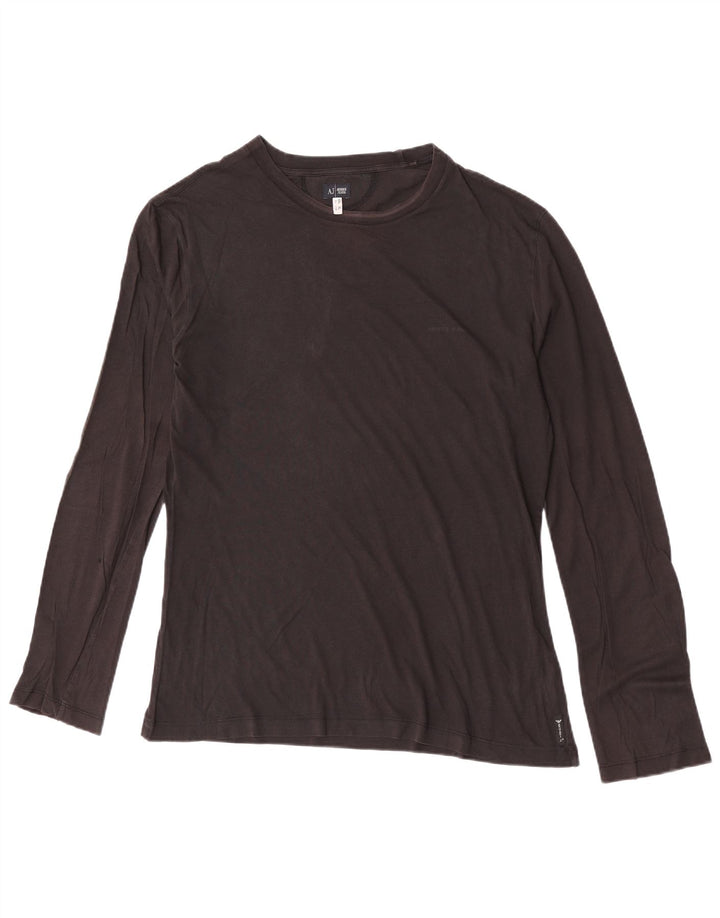 Armani Jeans Mens Top Long Sleeve XL Black