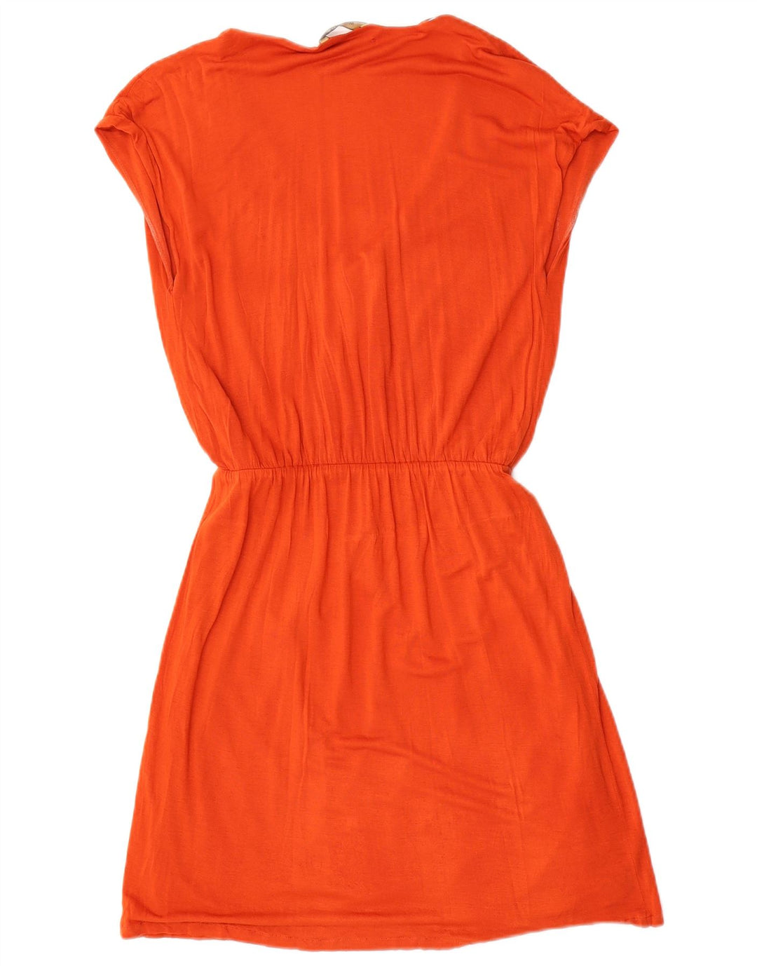 Massimo Dutti Womens Basic Dress UK 10 Small Orange