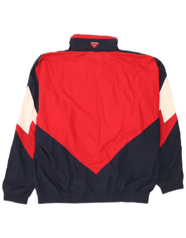 Jako Mens Graphic Pullover Tracksuit Top Jacket XL Navy Blue Colourblock