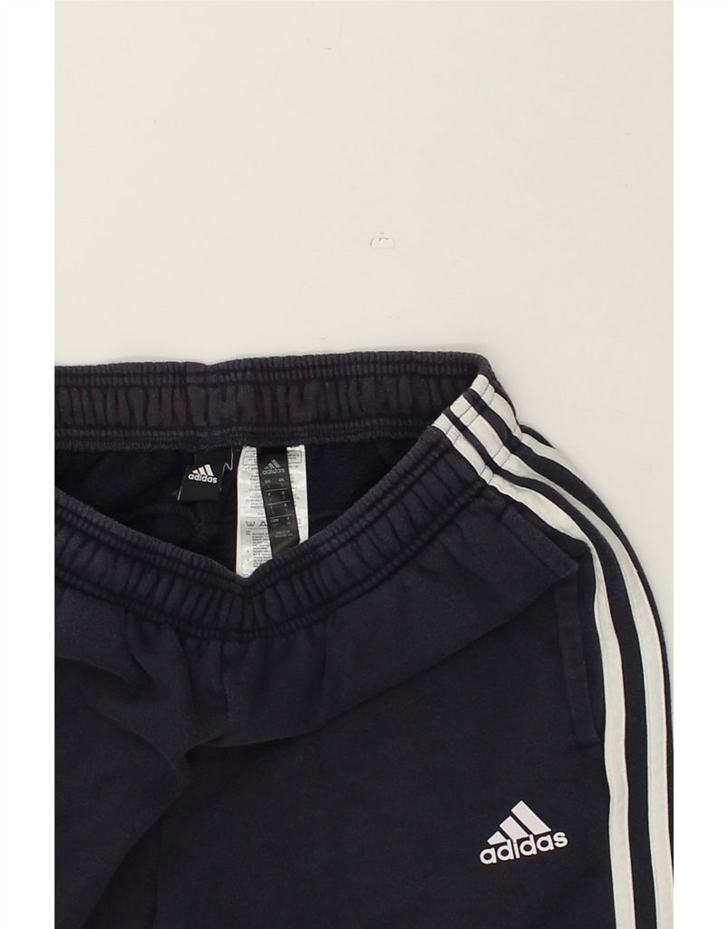 ADIDAS Mens Tracksuit Trousers Joggers Small Navy Blue Cotton | Vintage Adidas | Thrift | Second-Hand Adidas | Used Clothing | Messina Hembry 