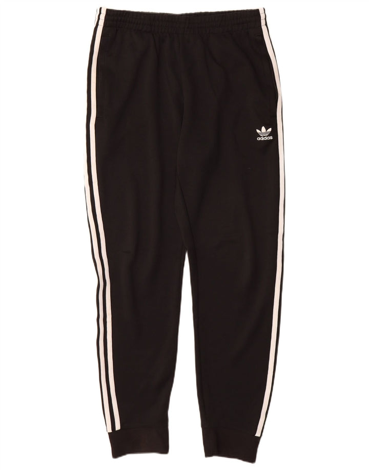 Adidas Mens Tracksuit Trousers Joggers Medium  Black Polyester