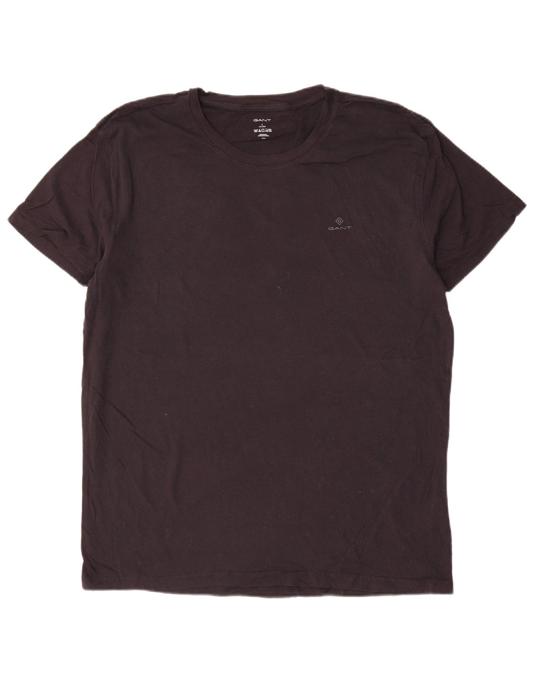 GANT Mens T-Shirt Top Large Black Cotton