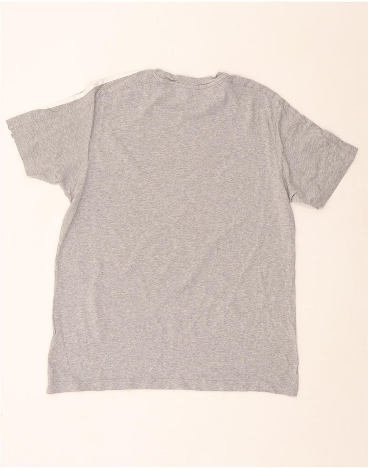 ADIDAS Mens T-Shirt Top Large Grey Cotton