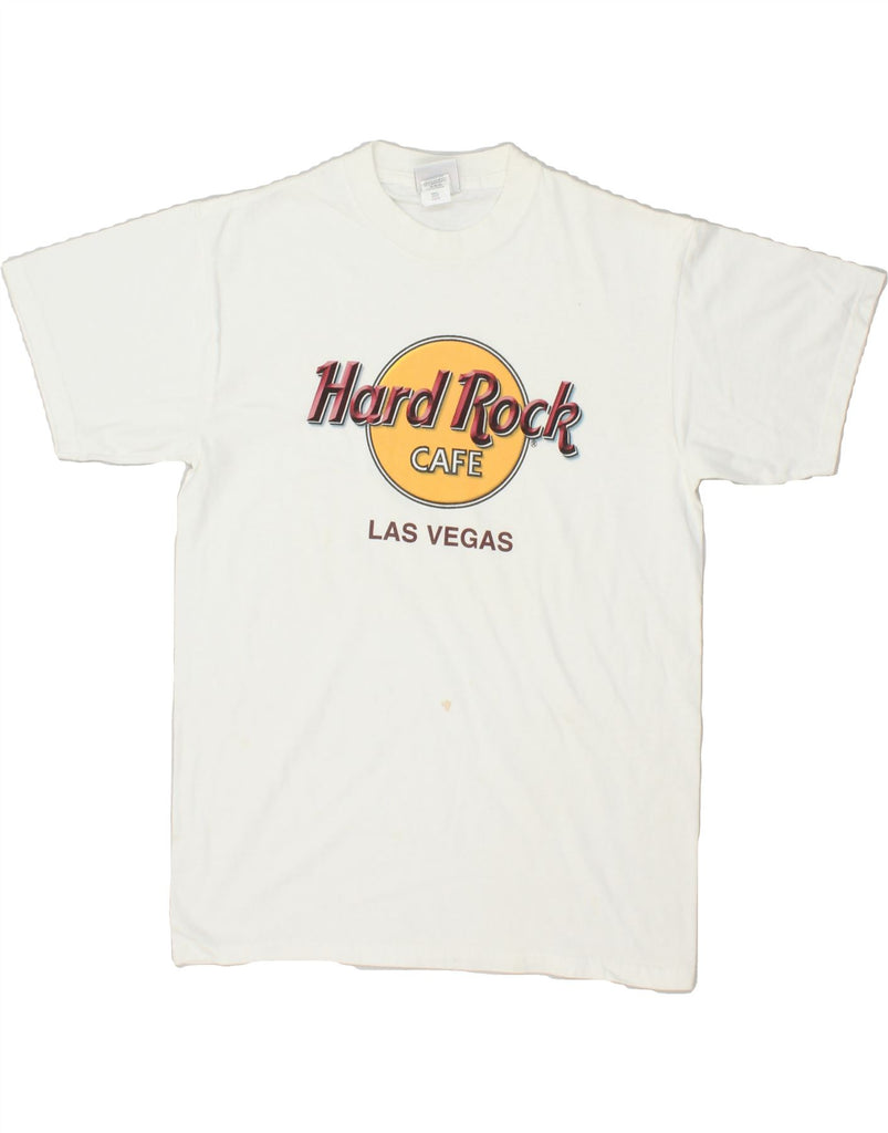 HARD ROCK CAFE Mens Las Vegas Graphic T-Shirt Top Small White Cotton Vintage Hard Rock Cafe and Second-Hand Hard Rock Cafe from Messina Hembry 