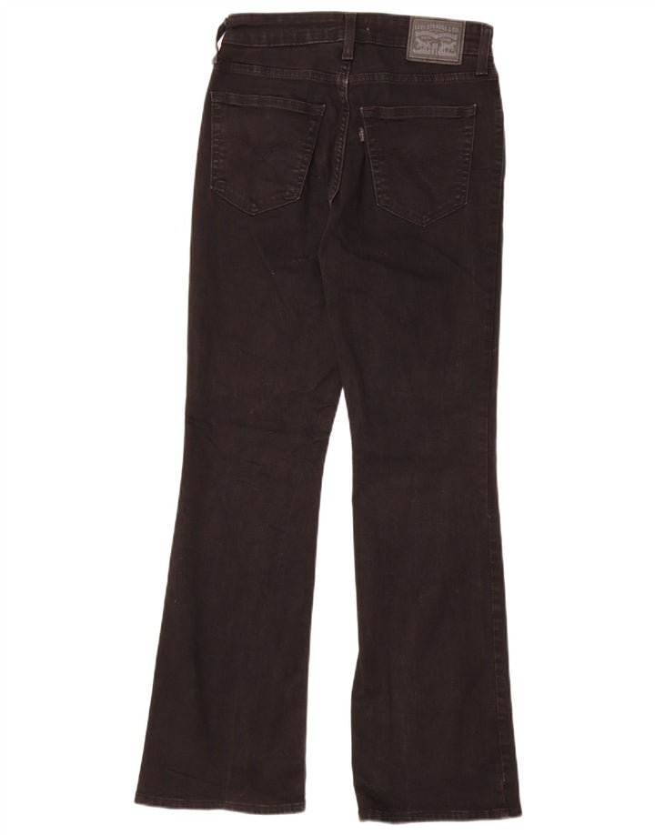 Levi's Womens 725 High Rise Bootcut Jeans W27 L30 Black Cotton
