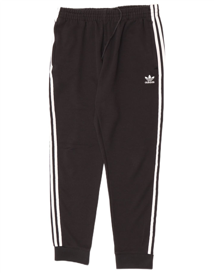 Adidas Mens Tracksuit Trousers Joggers Large  Black Polyester