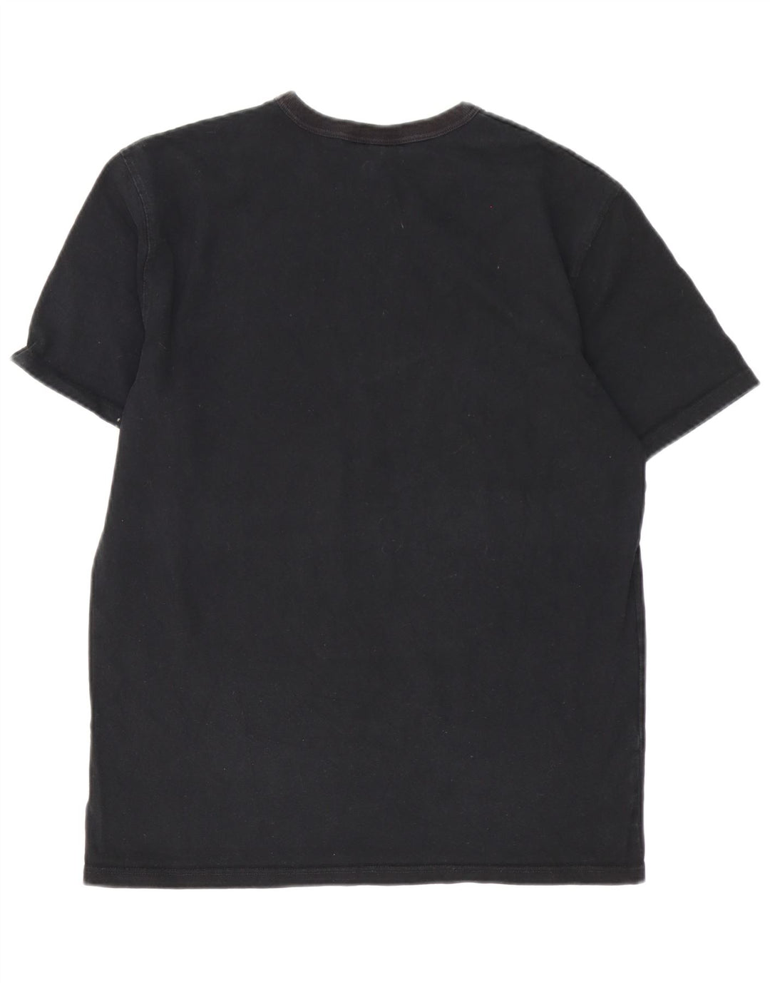 Champion Mens T-Shirt Top Medium Black Cotton