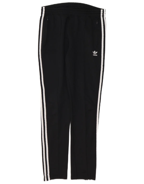 ADIDAS Womens Tracksuit Trousers UK 12 Medium  Black Cotton